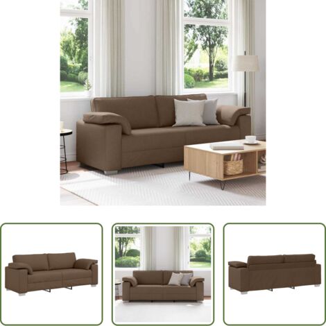 Sofá moderno -  Sofá Marrón 220 x 80 x 82 cm tela