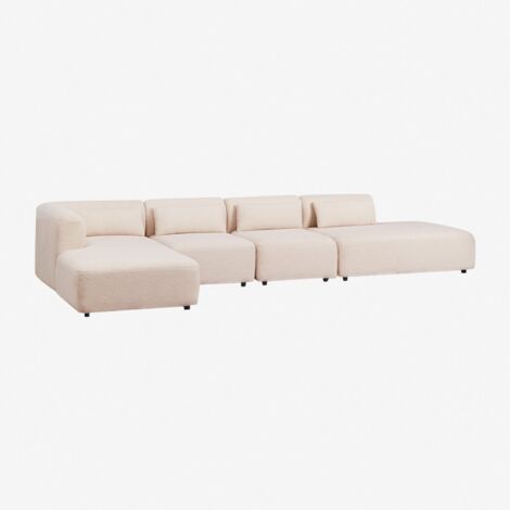 Sofá modular chaise longue esquinero izquierdo de 4 piezas con diván Fogler SKLUM             