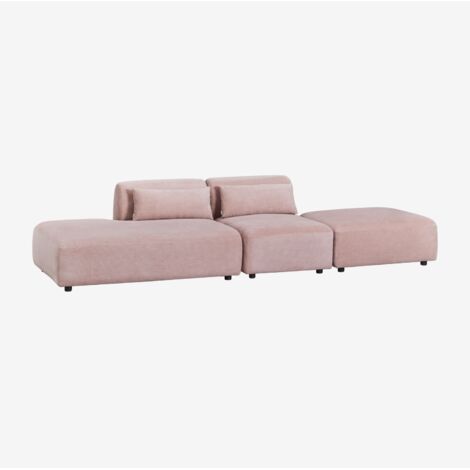 Sofá modular de 2 piezas con diván izquierdo y puff Fogler SKLUM             