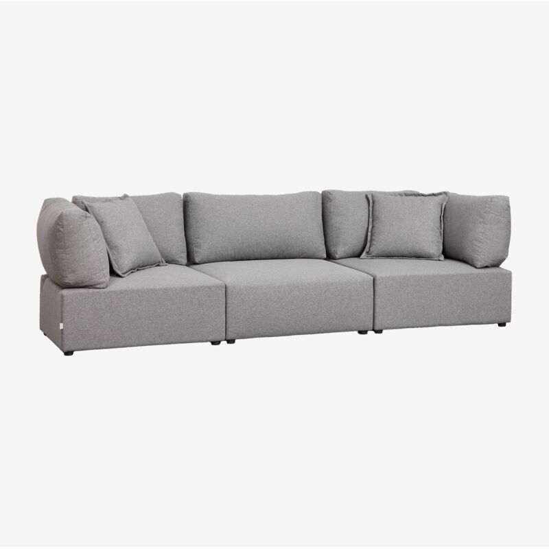 

Sofá Modular de 3 Piezas con 2 Sillones Esquineros Kata Gris - Sklum