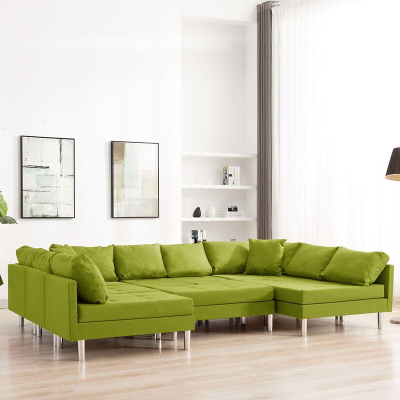 

Sofá modular de tela verde