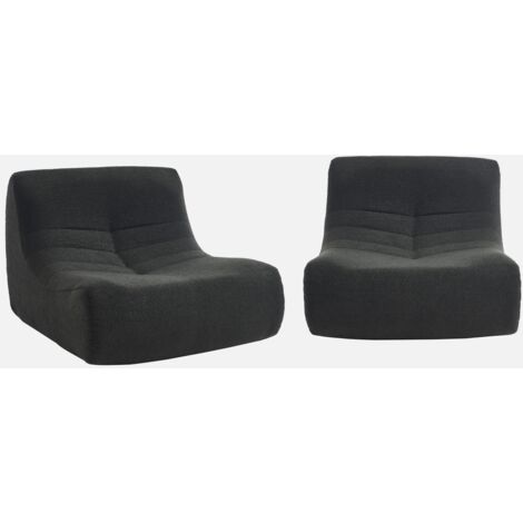 Sofá modular en borreguito texturizado, 2 plazas