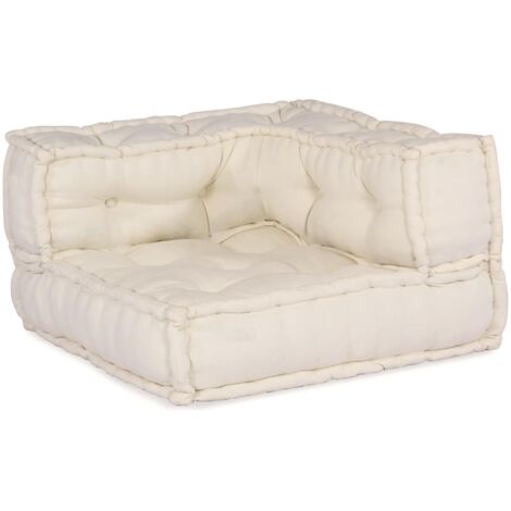 Sofá modular Manual 4 pcs Crema 70 x 70 x 56 cm tela