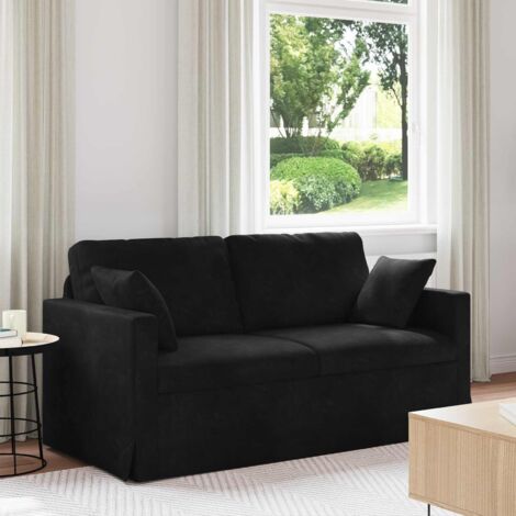 Sofá Negro 158 x 78 x 80 cm Terciopelo