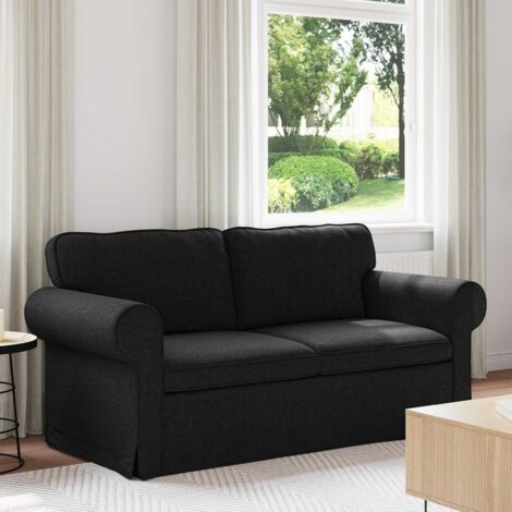 Sofá Negro 175 x 82 x 80 cm tela