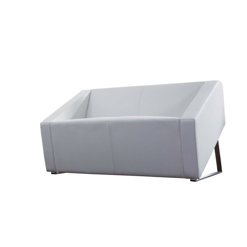 

Sofá OLIVER, 2 plazas, similpiel blanca