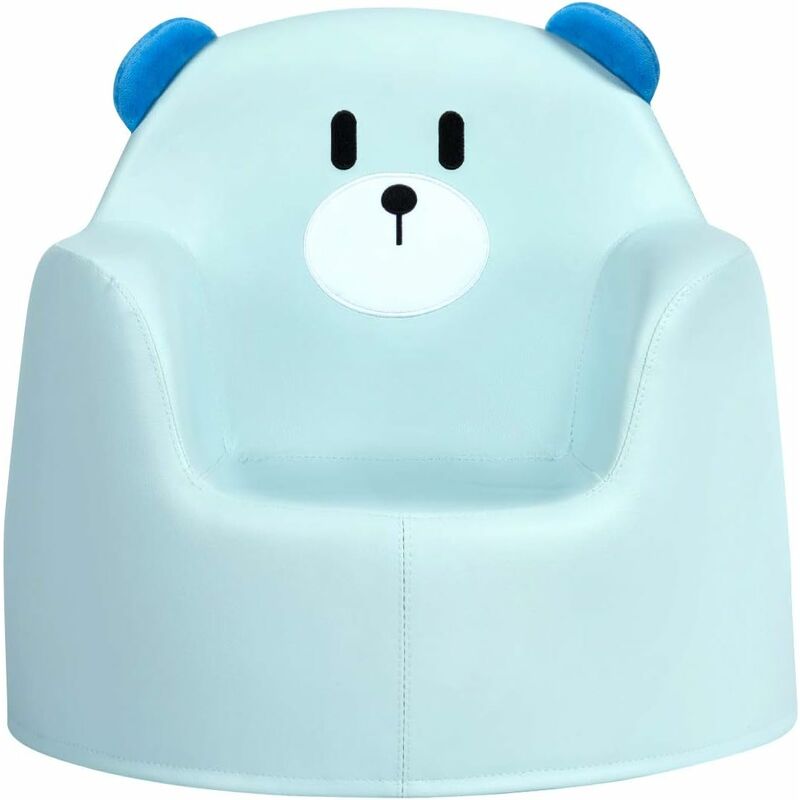 

Sofá para Niños de Azul Sillón de Espuma para Infantil Asiento para Niños de 6 Meses - 3 Años para Dormitorio Salón