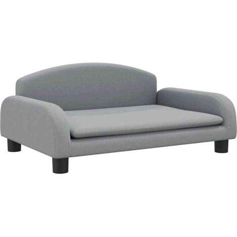 Sofá para niños de tela gris claro 70x45x30 cm vidaXL