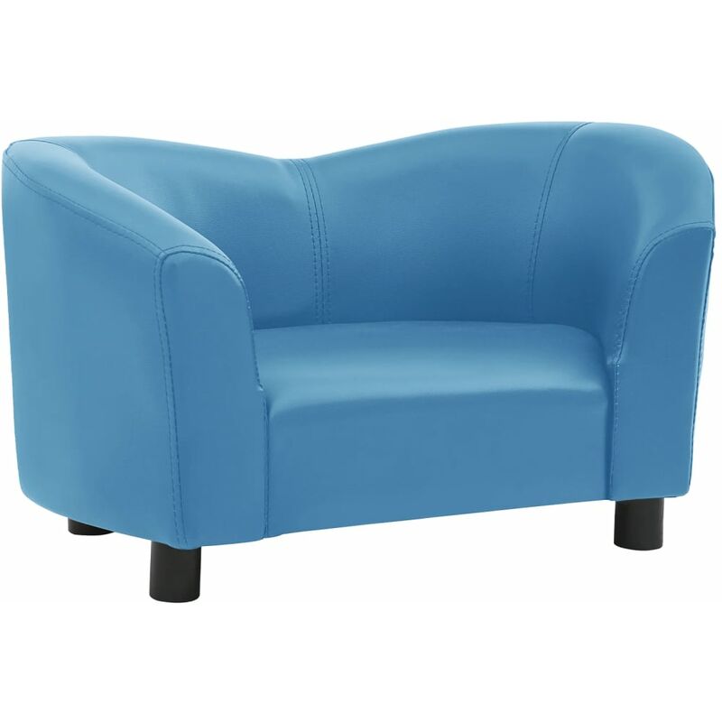 

vidaXL Sofá para perros cuero sintético turquesa 67x41x39 cm - Turquesa