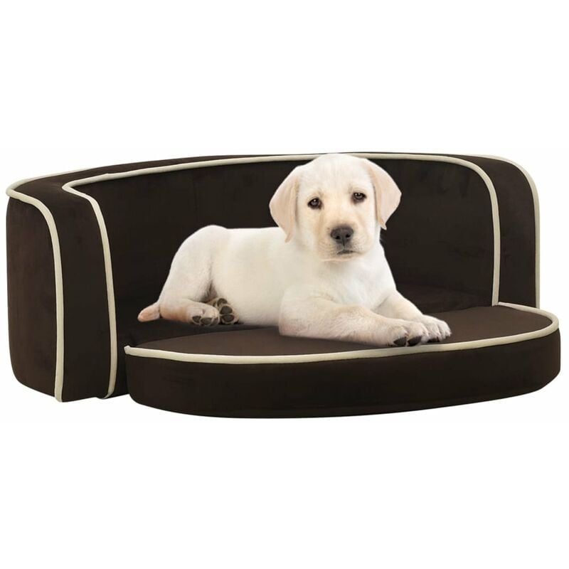 

Sofa plegable para perros cojin lavable felpa marron 73x67x26cm