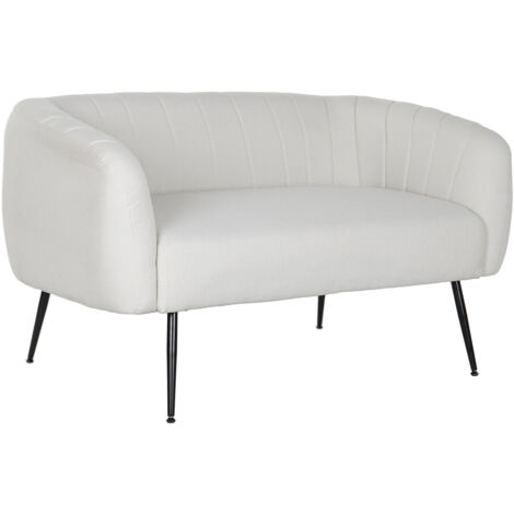 Sofa Poliester Metal 129X75X73 Greige