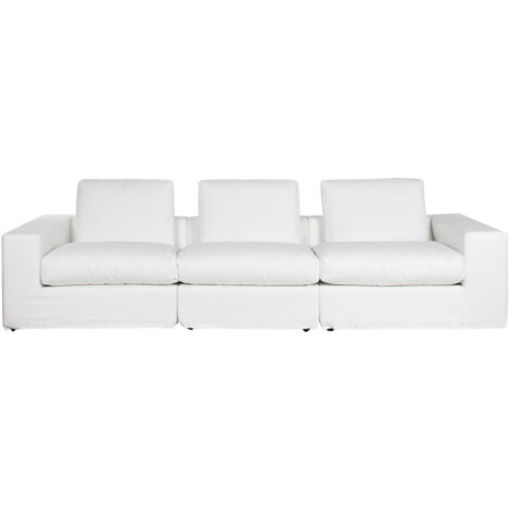 Sofa Poliester Pluma 286X95,5X57 Blanco