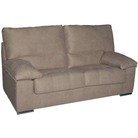 Sofá Purullena 2 plazas en tela antimanchas marrón. 165 CM (ANCHO) x 95 CM (Fondo) x 108 CM (ALTO)