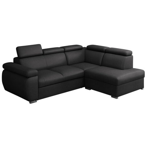 Sofá rinconero Columbus 161, Kronos 34, Función de descanso, Caja de ropa de cama, 260x200x85cm