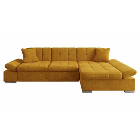 Sofá rinconero Comfivo 152, Wave 05, Función de descanso, Almacenaje, 278x161x76cm, 0