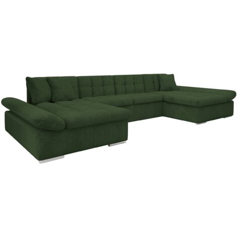 Sofá rinconero Comfivo 155, Poso 14, Función de descanso, Almacenaje, 360x160x75cm, 0