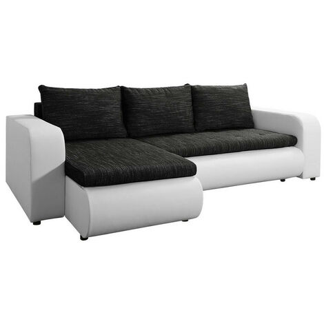Sofá rinconero Muncie 100, Soft 017 + Lawa 06, Función de descanso, Almacenaje, 245x150x82cm, 0