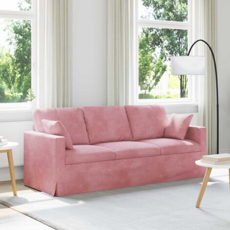 Sofá Rosa 198 x 78 x 80 cm Terciopelo