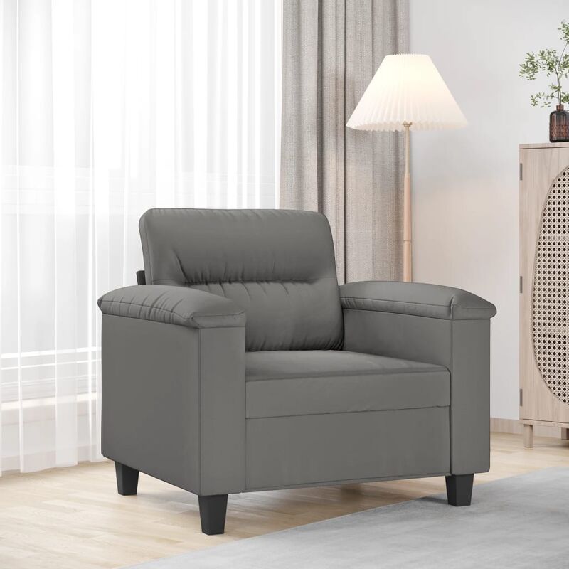 Sessel Dunkelgrau 60 Cm Mikrofasergewebe Vidaxl