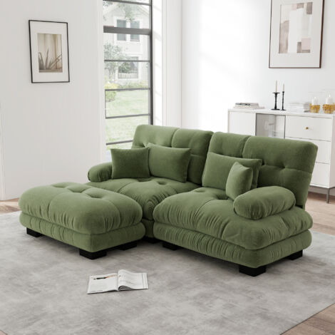 Sofa Sessel Sitzmöbel modular Chenille Ottoman OKMYHOME