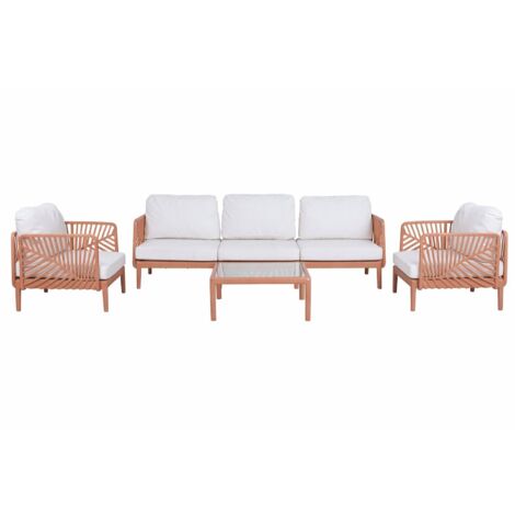 Sofa Set 4 Pp Poliester 222X74X70 Hoja