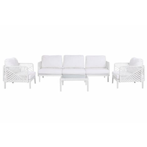 Sofa Set 4 Pp Poliester 222X74X70 Hoja
