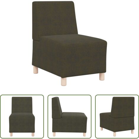Sofá sin brazos -  Unidad de Sofá Modular sin Brazos Verde militar 55 x 74 x 82 cm