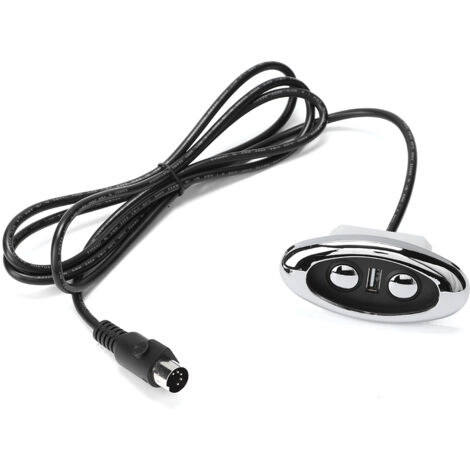 Sofa-Steuerung, einfache Installation, langlebige und energiesparende LED-Hintergrundbeleuchtung, manuelle 2-Tasten-Sofasteuerung, mit USB-Anschluss für Massagesessel/Sofa (gerade)