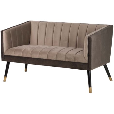Sofa Velvet Marron 130X70X74 Cm
