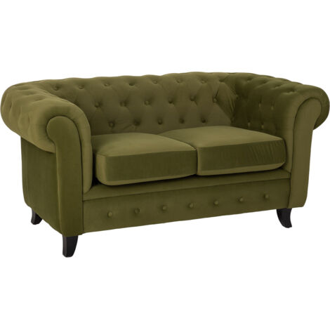 Sofá verde 160x82x76h cm