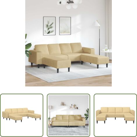 Sofá verde grisáceo -  Sofá con cojín Verde grisáceo 250 x 188 x 76 cm Tela de Pana