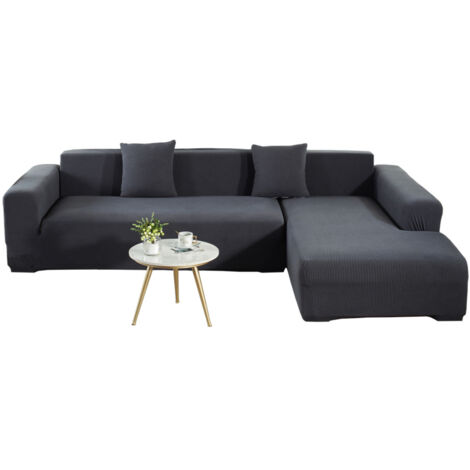 Sofabezug, elastischer Ecksofabezug, elastischer Sofabezug geeignet für 1/2/3/4-Sitzer-Sofas (1-Sitzer: 90-140 cm, Etikett)