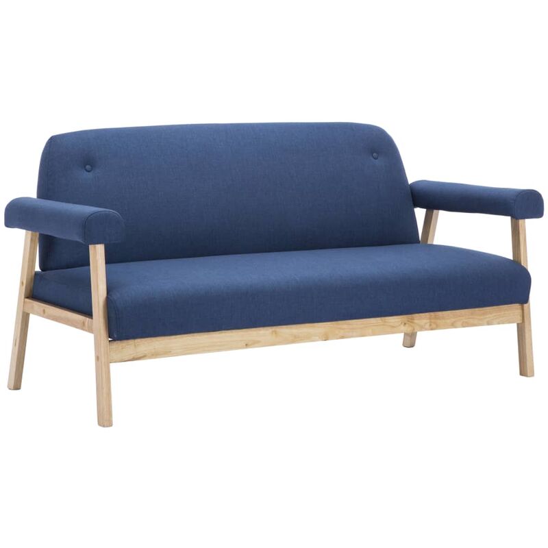 Vidaxl - Sofa 3-Sitzer Blau - Blau