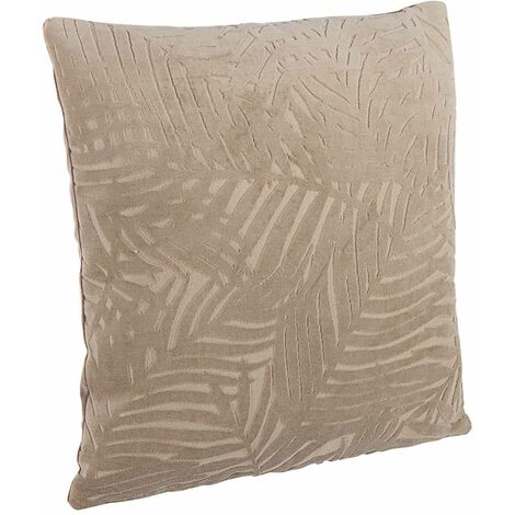 Sofakissen "Anitha" 45x45cm mit Samteffekt -Beige