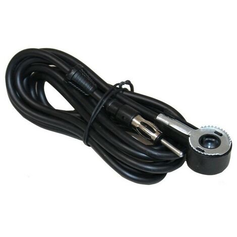 Sofare - Câble d'antenne auto/moto - Longueur 500 cm - noir