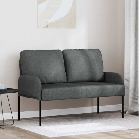 Sofás con cojín 110cm Gris oscuro Madera contrachapada