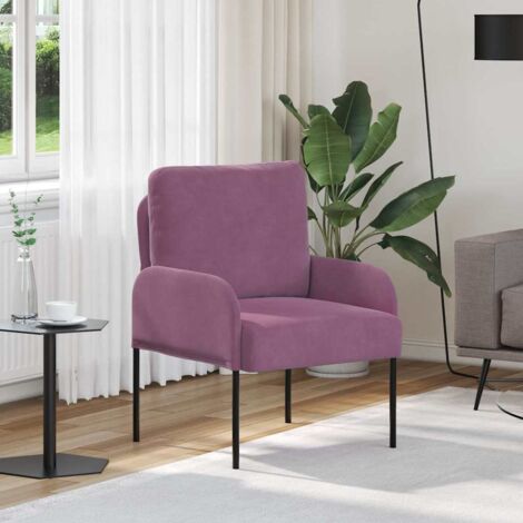 Sofás con cojín 55cm Morado Madera contrachapada