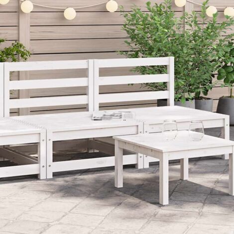 Sofás jardín sin reposabrazos 2 uds madera  70x70x67 cm