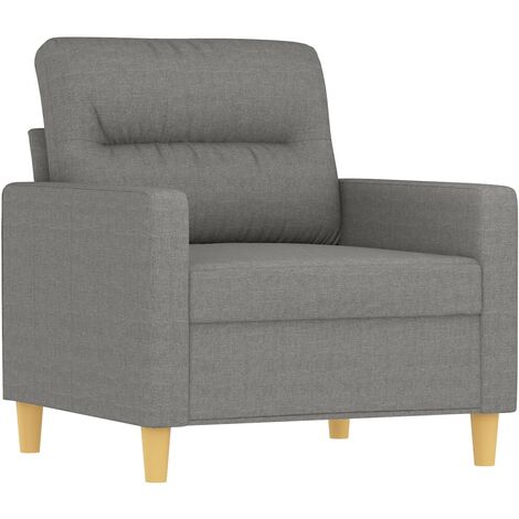 Sofasessel Dunkelgrau 60 cm Stoff vidaXL