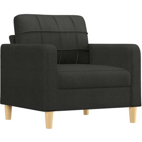 Sofasessel Schwarz 60 cm Stoff vidaXL