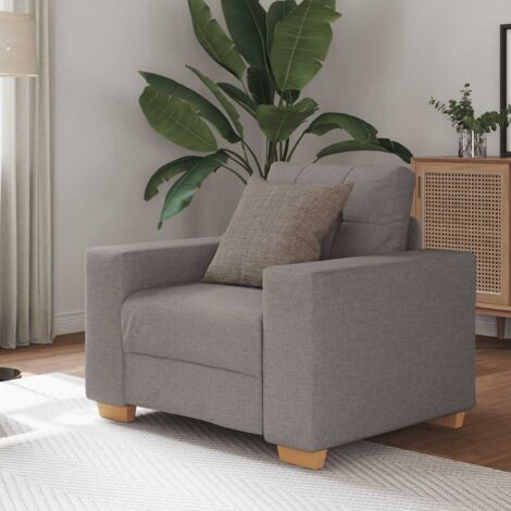 Sofasessel Taupe 60 cm Stoff vidaXL