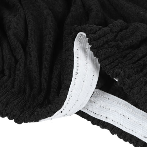 Sofasitzbezug – Wasserdicht, waschbar und atmungsaktives Polyester – Schwarz – Einzelsitzgröße