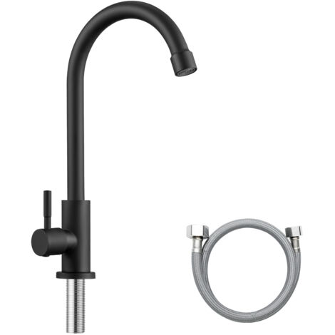 Rubinetto monoacqua collegamento per acqua filtrata in colore acciaio spazzolato Deante BEZ_F62F