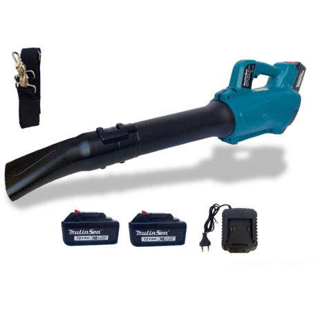 SOFFIATORE A BATTERIA PER FOGLIE VELOCITÀ ARIA REGOLABILE DOPPIA BATTERIA 72V