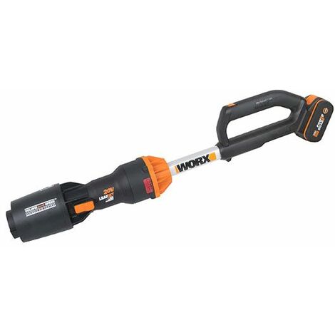 Soffiatore a batteria WORX WG543E con batteria 20 V 4.0 Ah e caricatore rapido