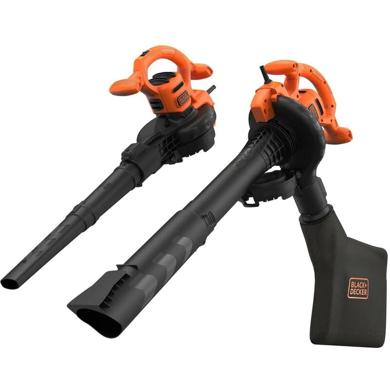 Black&decker - Soffiatore Black&Decker 2600W con Aspiratore e Trituratore per Giardino