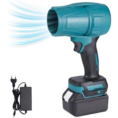 Soffiatore per foglie a batteria, motore brushless, 3 velocità regolabili, forza di soffiaggio da 1 a 1,2 kg, compatibile con batterie Makita 18V BL (batterie incluse)