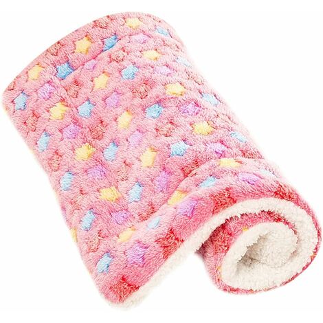 soffici coperte per cani e gatti, cuscino per cuccioli, tappeto lavabile, piccolo, medio, grande (L, rosa)