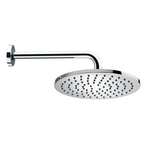 Soffione Cosmo ø 230 mm in ottone con braccio doccia orizzontale 1/2"MM H71595H00030009