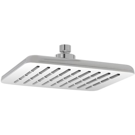 Soffione doccia 20 x 20 cm in finitura cromo anticalcare Hidra